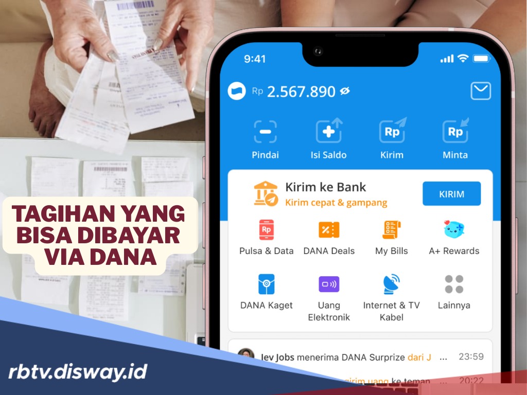 Daftar Tagihan yang Bisa Dibayar Lewat DANA, Lebih Praktis 