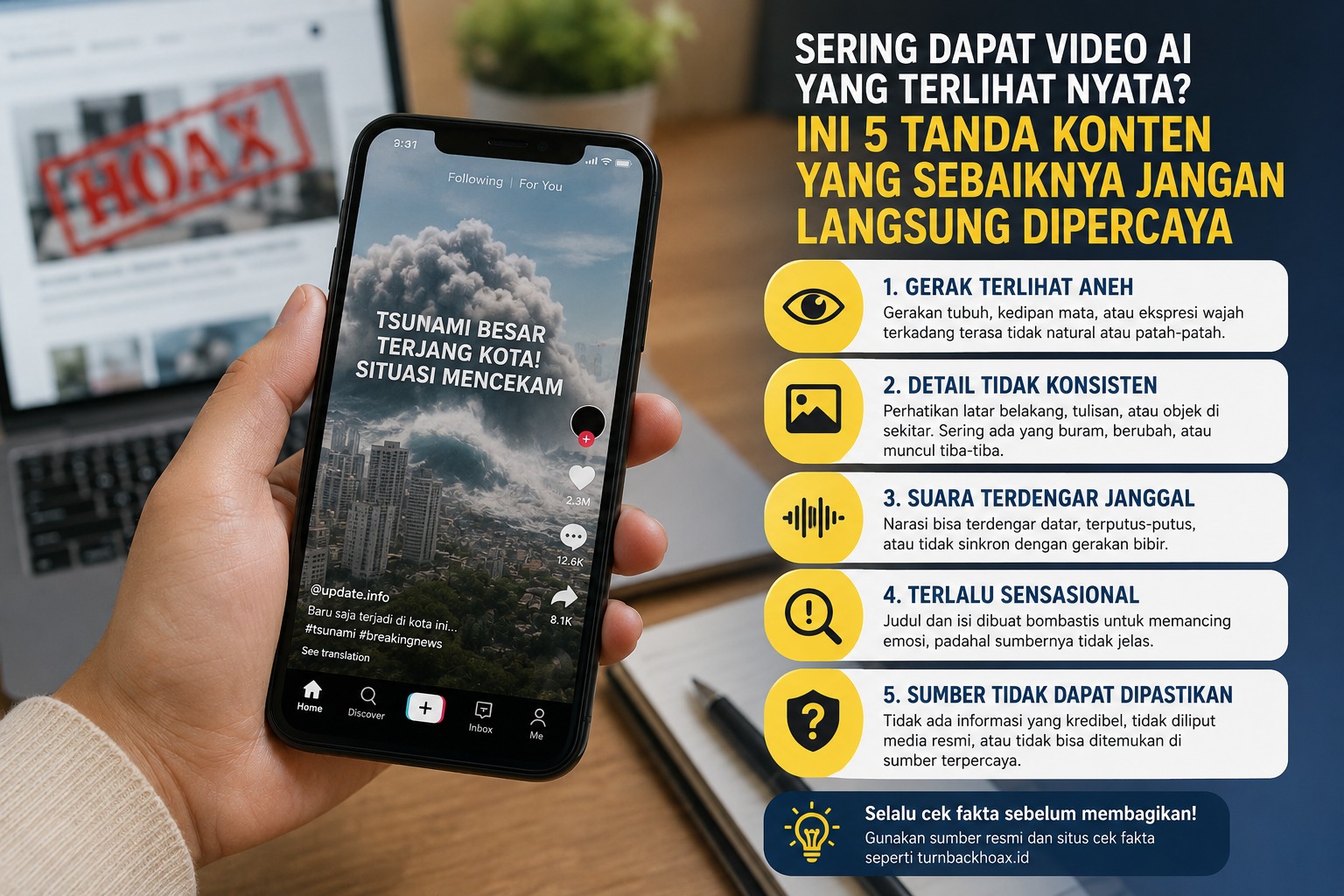 Sering Dapat Video AI yang Terlihat Nyata? Ini 5 Tanda Konten yang Patut Dicurigai