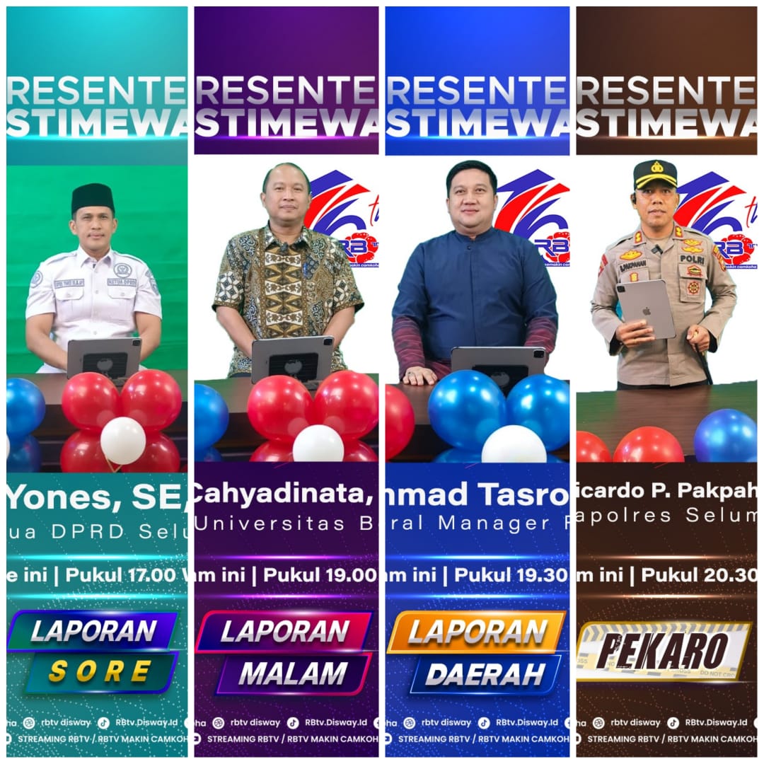 Program Presenter Istimewa HUT Rakyat Bengkulu Televisi ke-16 Tahun, Semakin Camkoha