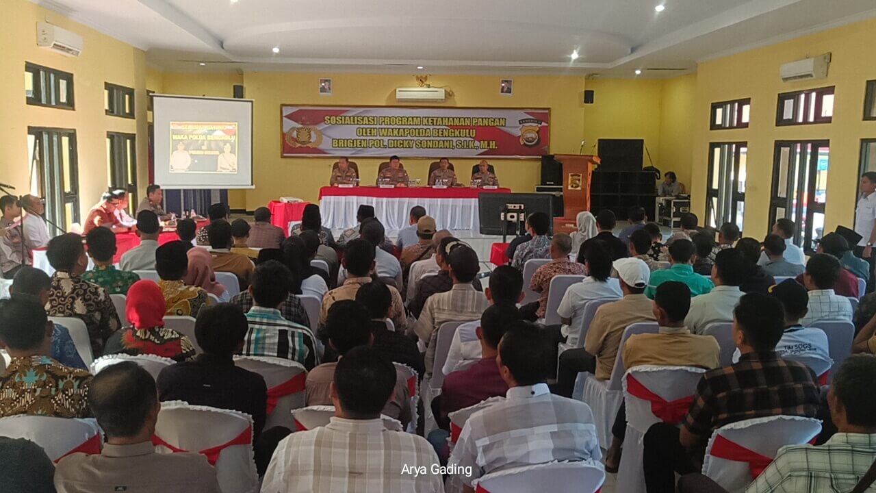 Dukung Program Ketahanan Pangan, Wakapolda Bengkulu Beri Motivasi Ratusan Kades di Seluma