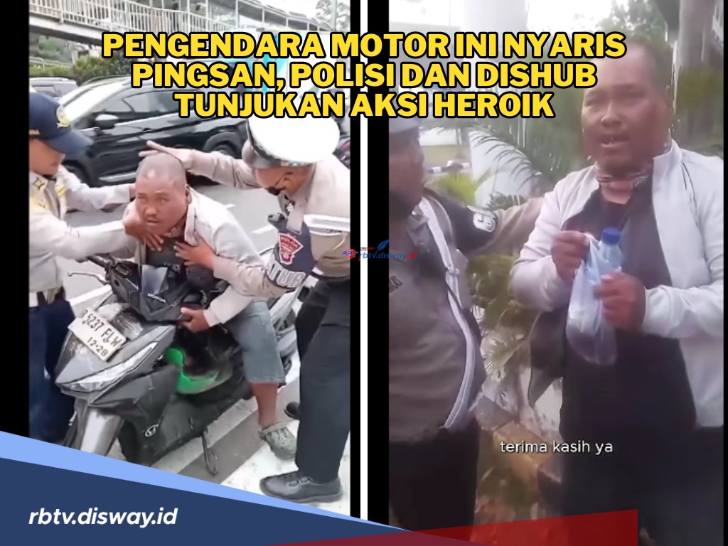 Pengendara Motor Nyaris Pingsan, Polisi dan Dishub Tunjukkan Aksi Heroik, Tuai Pujian Warganet!