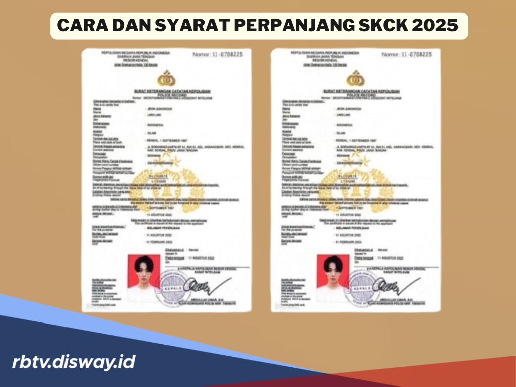 Hanya Berlaku 6 Bulan, Begini Cara dan Syarat Perpanjangan SKCK 2025