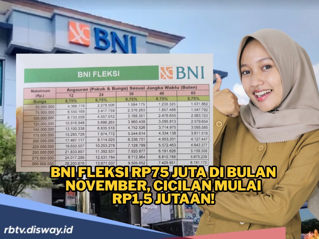 Ajukan BNI Fleksi November Pinjaman Rp75 Juta, DANA Bisa Digunakan untuk Healing 