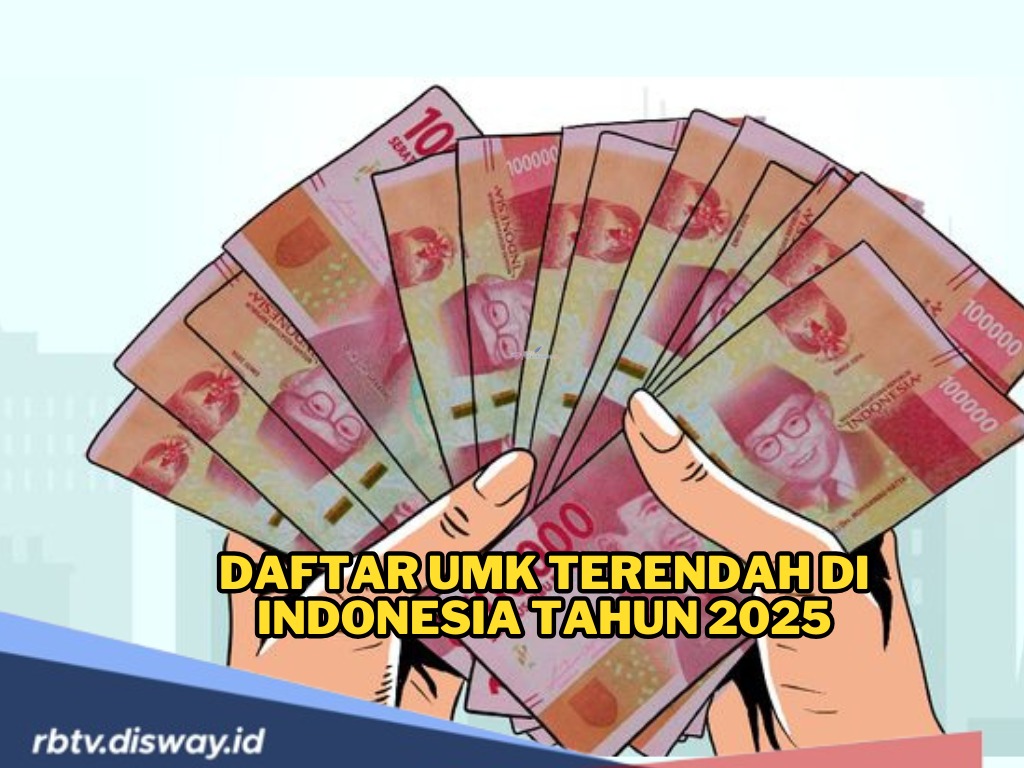 UMK Terendah di Indonesia Tahun 2025, Ada yang Masih Terima di Bawah Rp 2,2 Juta