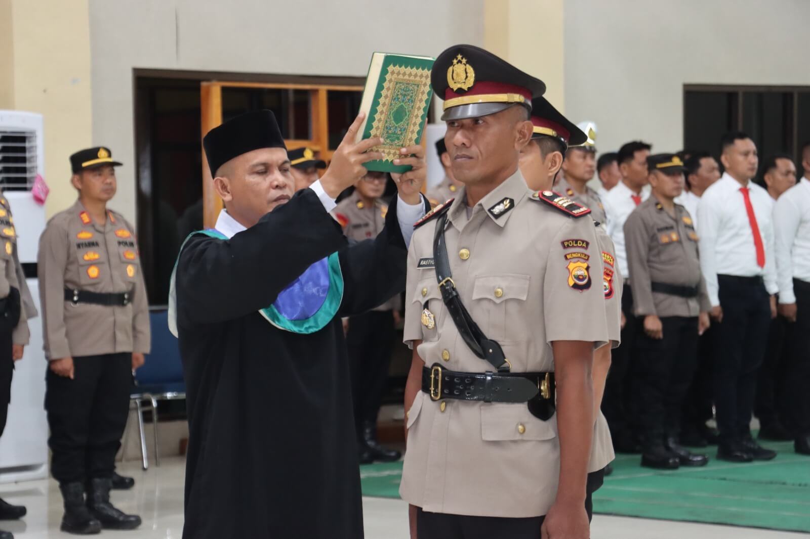 Kapolresta Bengkulu Lantik AKP. Rastiyono Sebagai Kapolsek Muara Bangkahulu