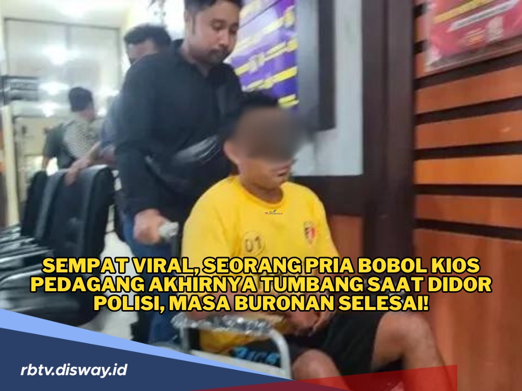 Sempat Viral, Pria Ini Bobol Kios Pedagang Akhirnya Tumbang di Tangan Polisi