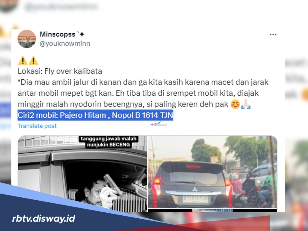 Pengemudi Pajero Berulah, Serempet Mobil dan Sodorkan Pistol, Apa Pemicunya? 