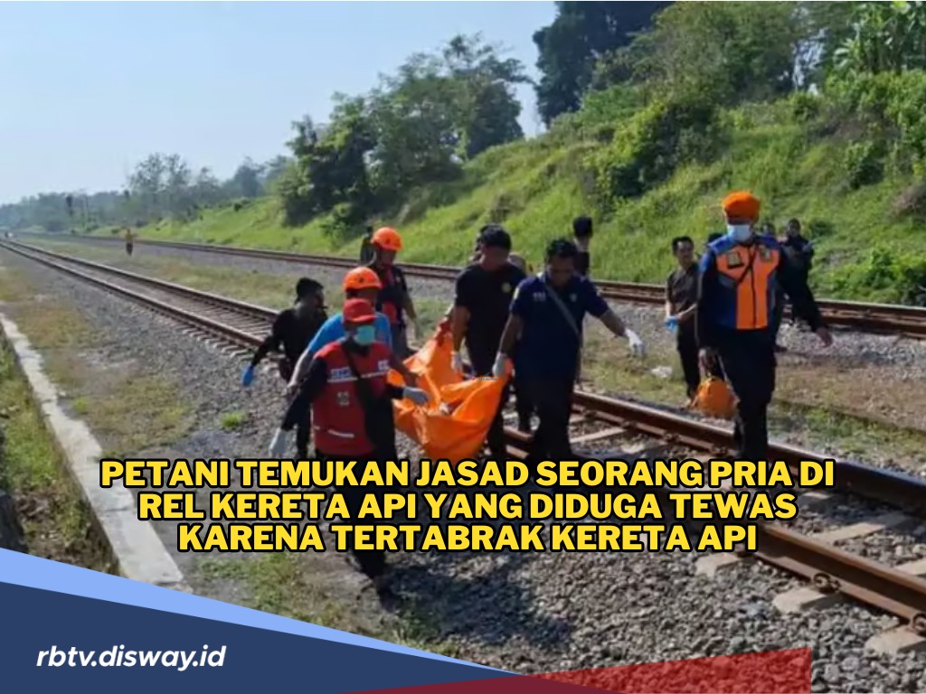 Mayat Pria Ditemukan di Rel Kereta Api dengan Kondisi Mengenaskan, Diduga Tewas Terbrak Kereta 