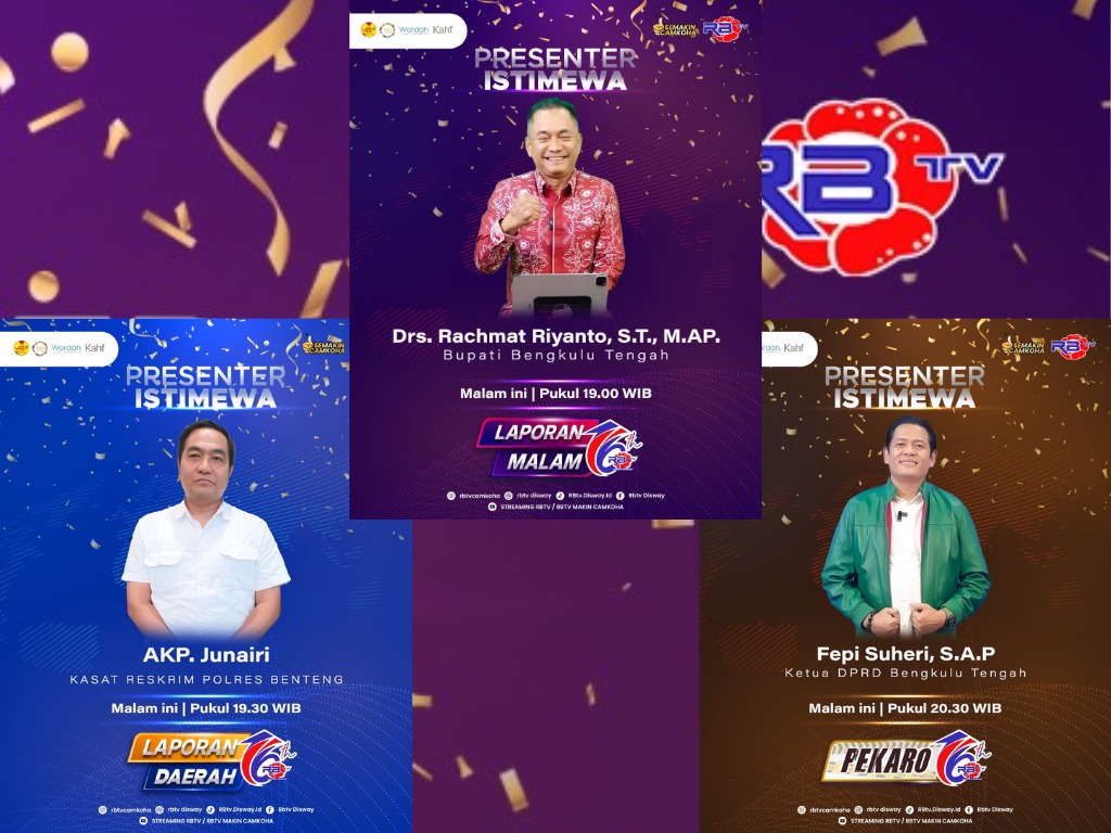 Bupati Benteng Tampil Gagah Bacakan Laporan Malam RBTV Edisi Presenter Istimewa HUT ke 16