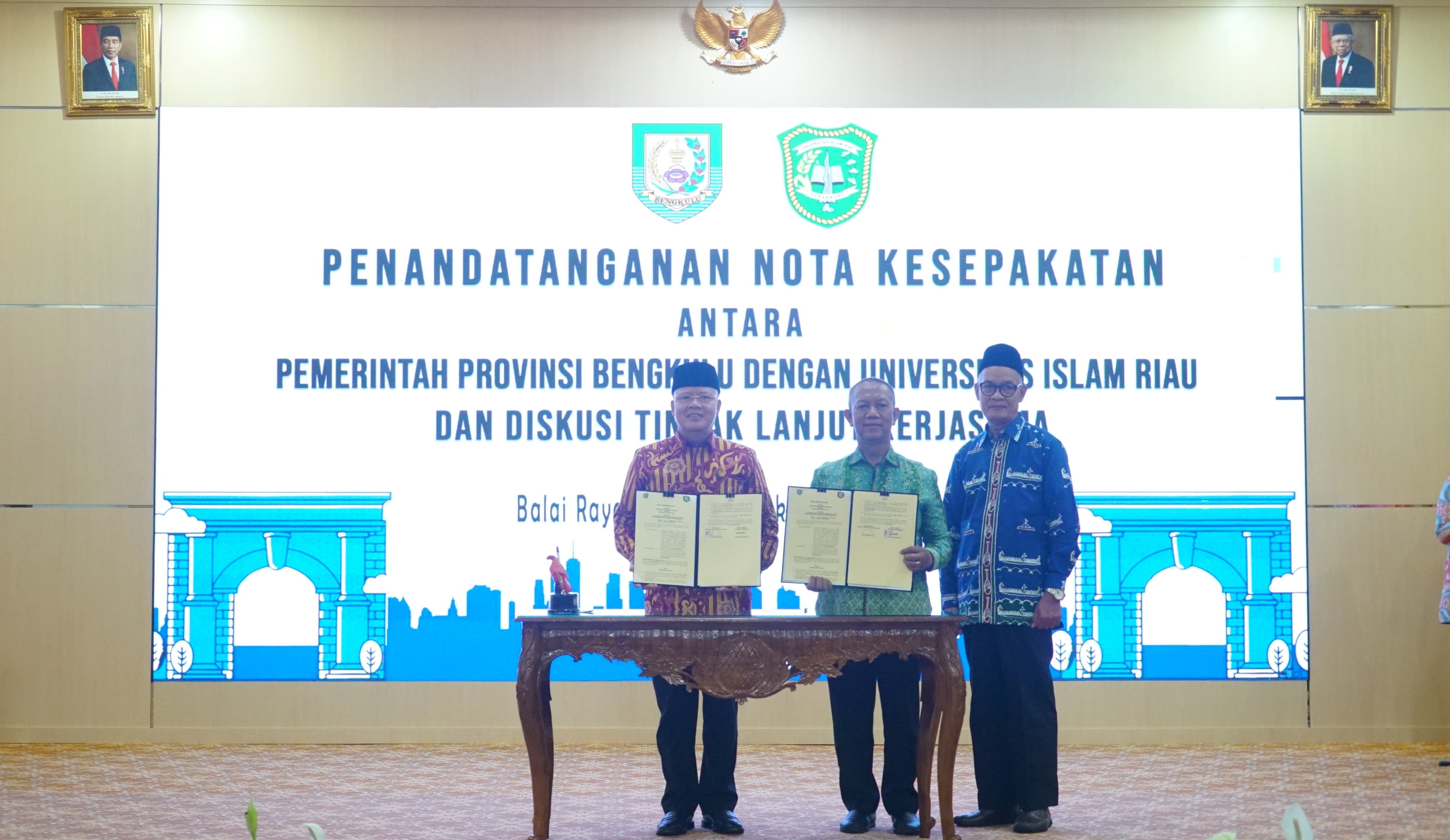 Optimalkan Potensi Sumber Daya Panas Bumi, Pemprov Bengkulu Teken MoU dengan Universitas Islam Riau