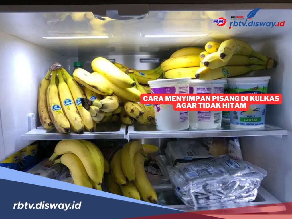 Jangan Asal Taruh, Ini Cara Menyimpan Pisang di Kulkas Agar Tidak Hitam, Dijamin Awet