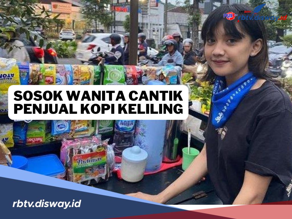 Sosok Wanita Cantik Penjual Kopi Keliling di Bandung, Raup Omzet Segini Per Hari