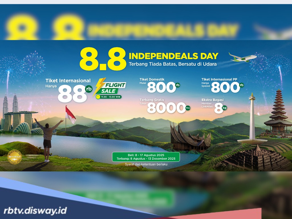 Asyik! Citilink Beri Diskon Tiket Pesawat Rp 88 Ribu, Catat Tanggal dan Rutenya