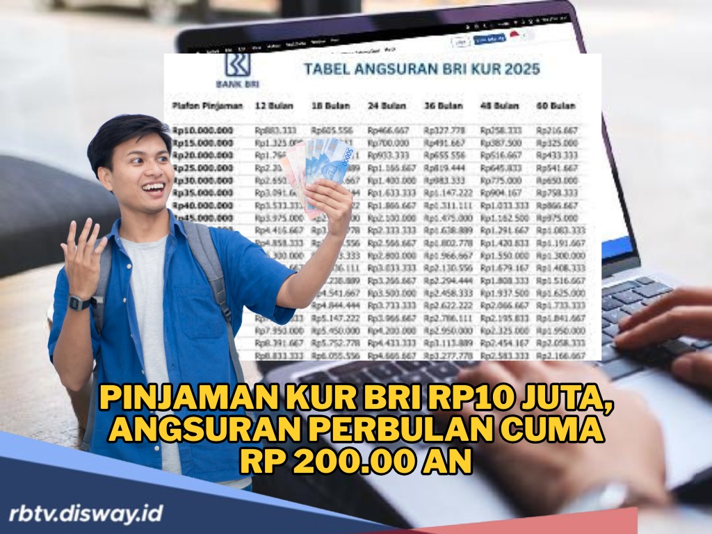 Simulasi Cicilan KUR BRI 2025 Pinjaman Rp 10 Juta, Bisa Dicicil Sesuai Kemampuan
