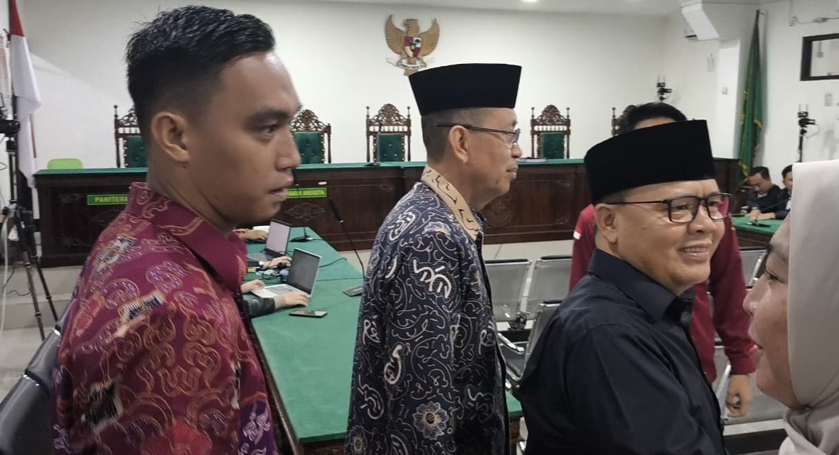 Sidang Putusan Dugaan Korupsi Mantan Gubernur Bengkulu Rohidin Mersyah Cs Dikawal Ekstra Ketat Polisi