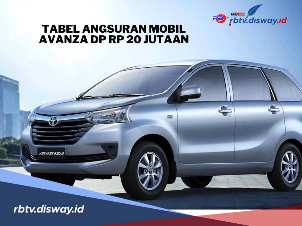 Tabel Angsuran Kredit Mobil Avanza DP Rp 20 Jutaan, Rayakan Mudik Lebaran dengan Kendaraan Baru