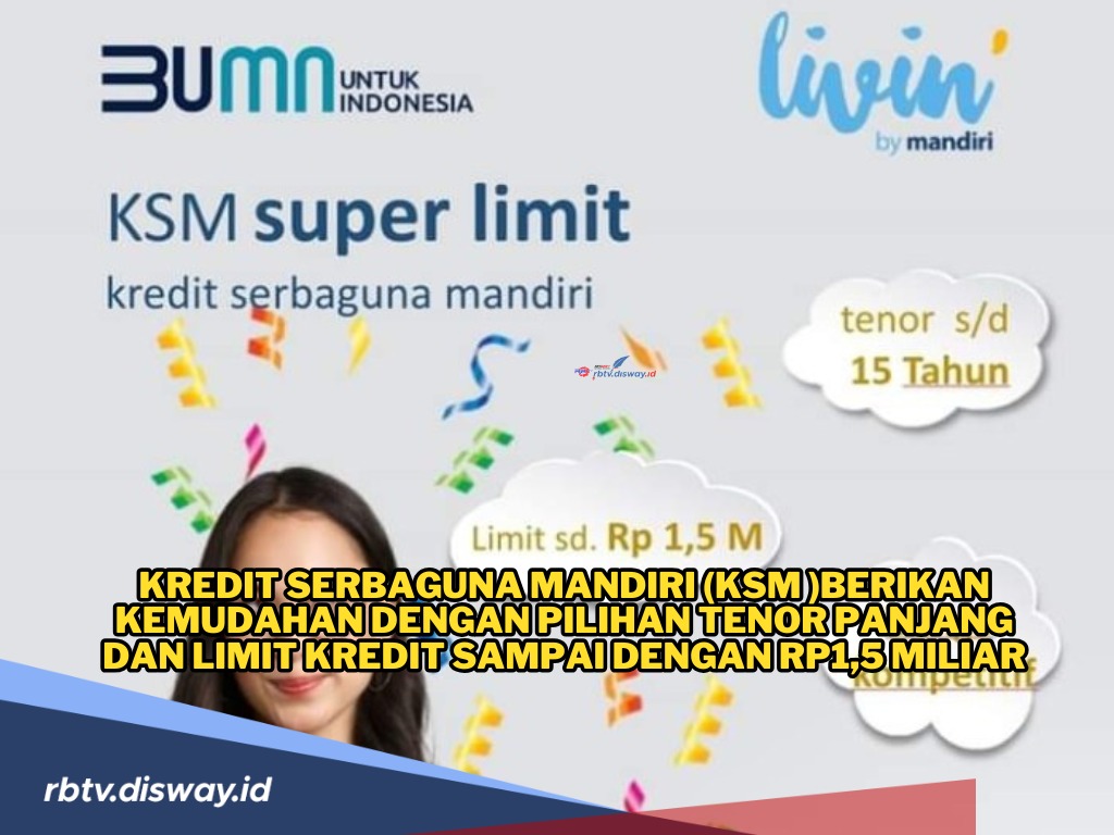 Syarat Kredit Serbaguna Mandiri, Tenor Angsuran 15 Tahun dan Plafon Pinjaman Rp1,5 M