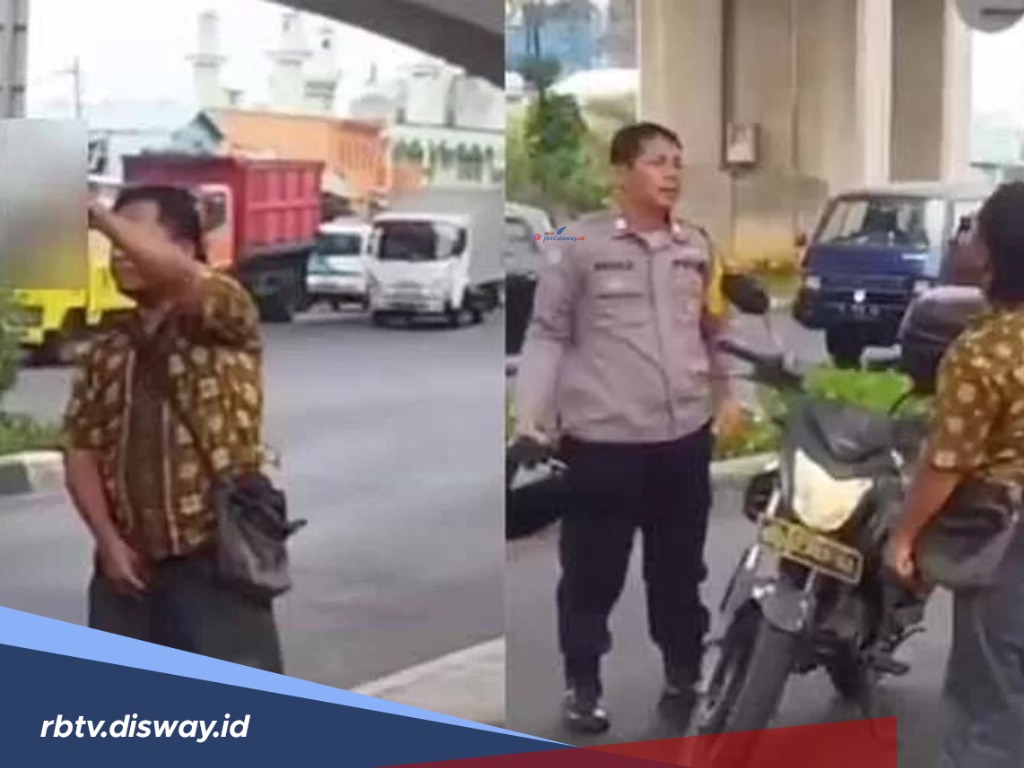 Pria Bersajam Ini Tantang dan Tampar Polisi, Diduga Perkara Kesal Mobilnya Mogok