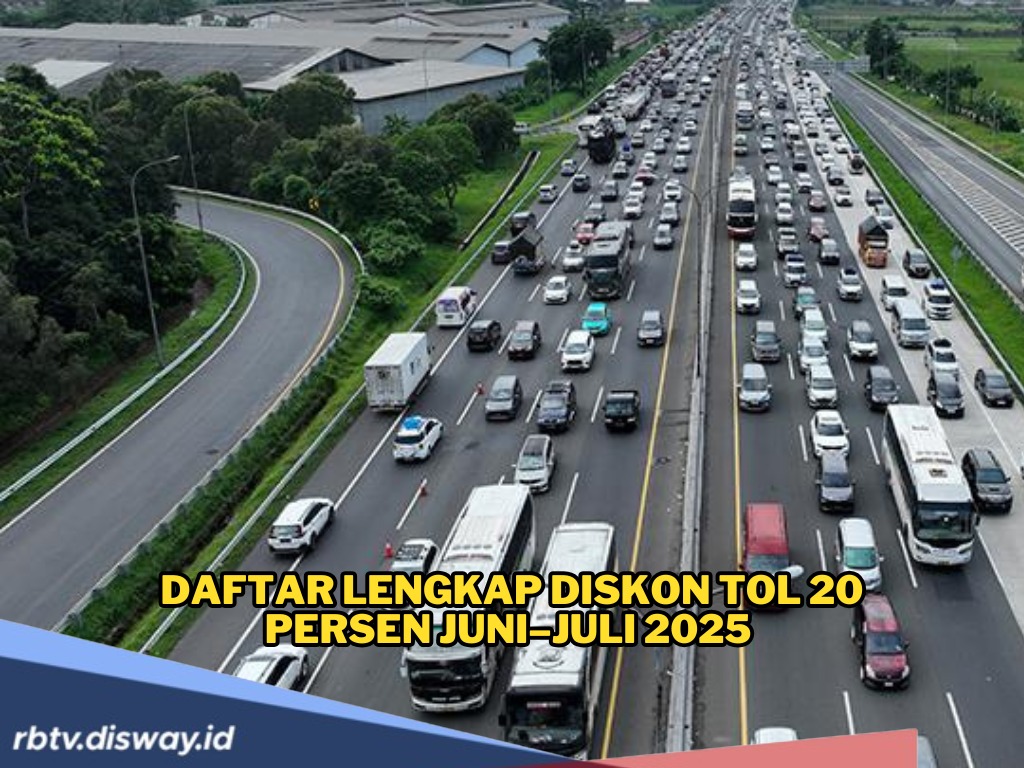 Daftar Lengkap 33 Ruas Jalan Tol Diskon 20 Persen Periode Juni–Juli 2025, Simak Jadwalnya di Sini