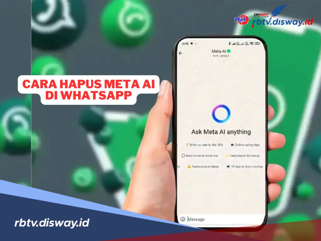 Banyak yang Khawatir Privasi Bocor, Begini Cara Hapus Fitur Meta AI di WhatsApp di Android dan iOS