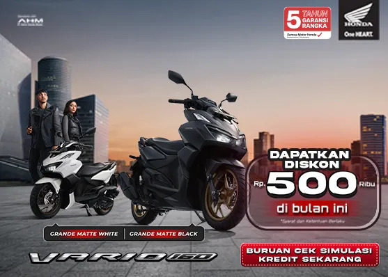 Mau Motor Keren Honda Vario 160 Tapi Uang Mepet, Simak Tabel Simulasi Cicilan Vario 160 2024 DP Rp3-5 Juta 