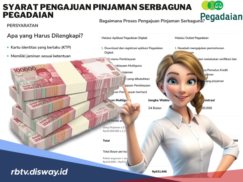 Proses Cepat, Ini Syarat Pengajuan Pinjaman Serbaguna Pegadaian Lengkap Simulasi Angsuran