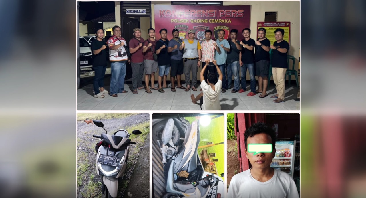 Gasak Motor di Kontrakan, Residivis Kasus Penganiayaan Tak Berkutik Saat Dibekuk Polisi