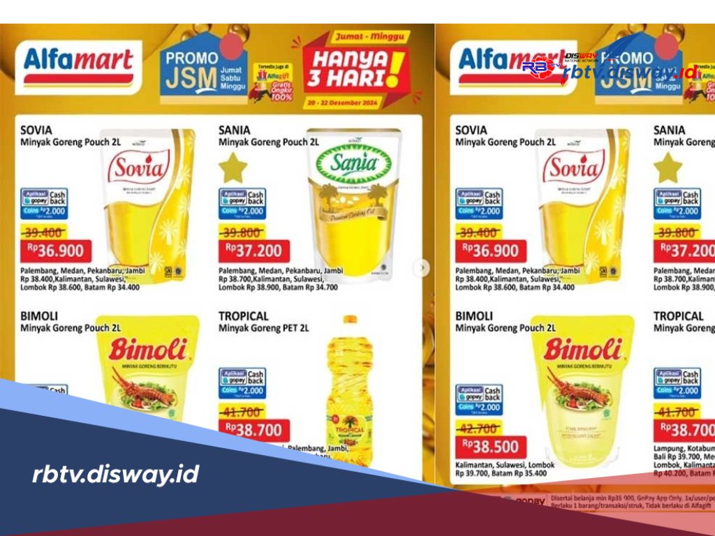 Serbu Promo JSM Alfamart Hari Ini 24 Mei 2025, Minyak Goreng 2 Liler Tebus Segini
