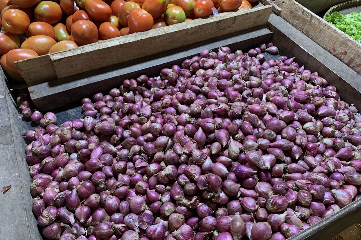 Harga Bawang Merah di Pasar Rakyat Purwodadi Naik