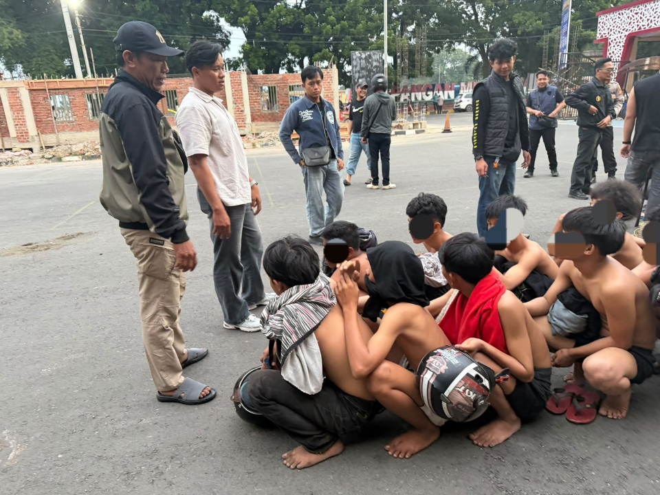 Polresta Bengkulu Amankan 13 Remaja Diduga Geng Motor