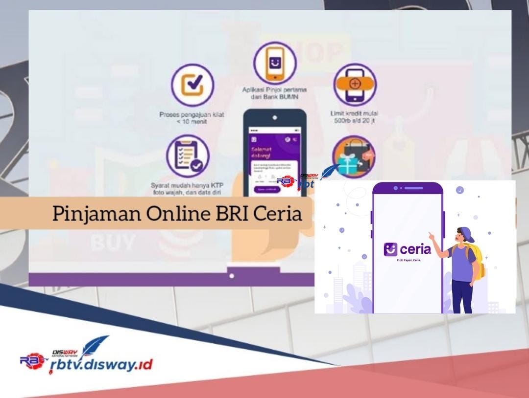 Pinjaman Online BRI Ceria Langsung Cair, Pinjam Rp 5 Juta Tidak Perlu Jaminan dan Bisa Dicicil Selama 12 Bulan