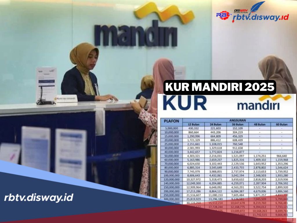 Tabel KUR Mandiri 2025 Pinjaman Rp 500 Juta, Tenor Angsuran 5 Tahun untuk Modal Usaha UMKM, Wajib Pakai Agunan