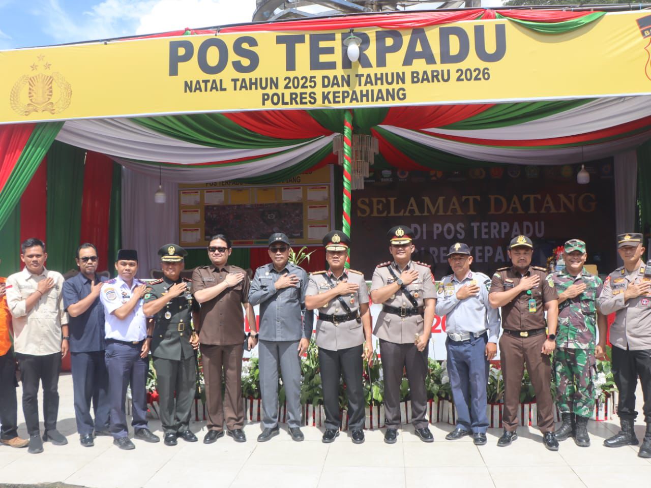 Pastikan Nataru Aman, Kapolda Bengkulu Pantau Pos Pam Curup dan Pos Yan Kepahiang