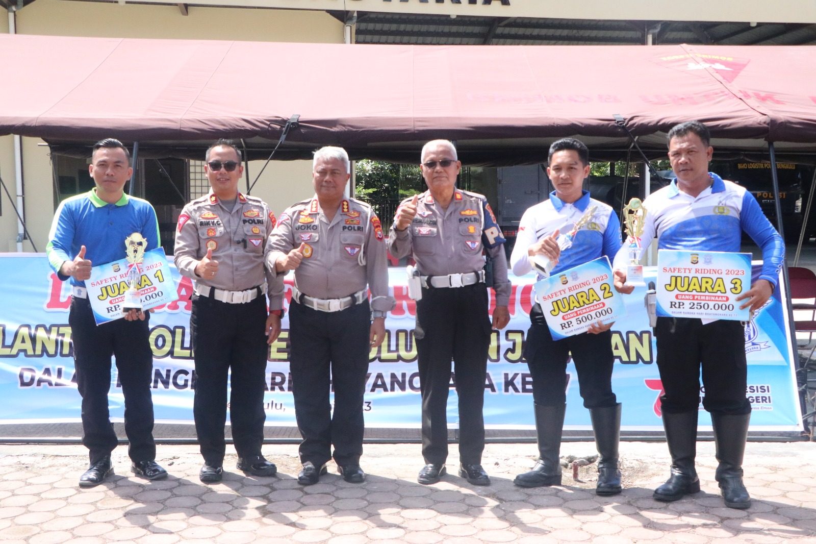 Personel Satlantas Polres Kepahiang Sabet Dua Medali Safety Riding