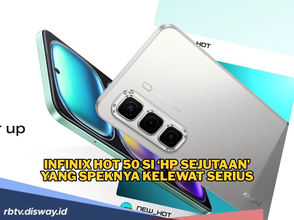 Infinix Hot 50: HP Sejutaan dengan Spek Menarik, Kamera 50 MP    
