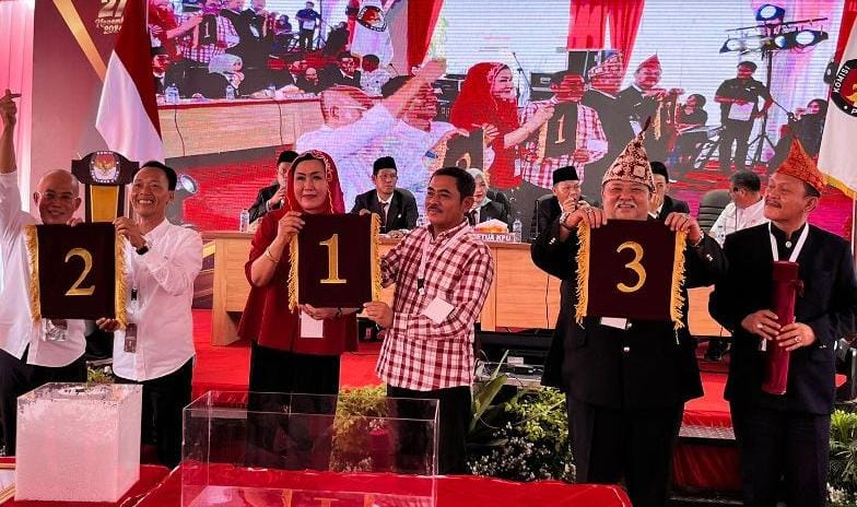 Sah! Ini Nomor Urut Paslon Bupati dan Wakil Bupati Bengkulu Selatan 