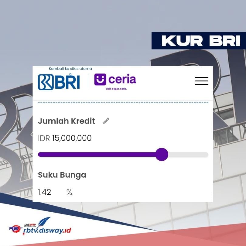 Pinjol BRI Ceria 2024 Pinjam Rp 15 Juta Cicilannya Ringan, Bisa Dicicil Sampai 12 Bulan