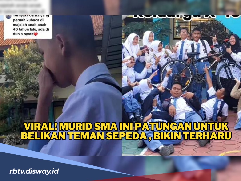 Murid SMA Ini Patungan Belikan Teman Sepeda, Alasanya Bikin Haru