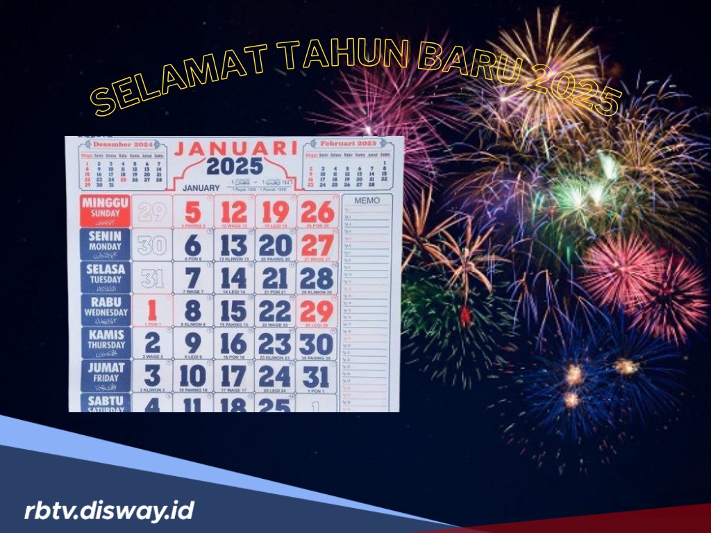 Kalender Januari 2025: Ini Daftar Tanggal Merah dan Cuti Bersama