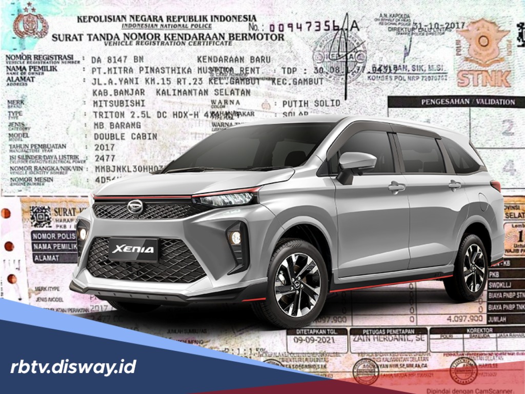 Cek Pajak Daihatsu Xenia 2025 Berdasarkan Tipe dan Tahun Keluarannya