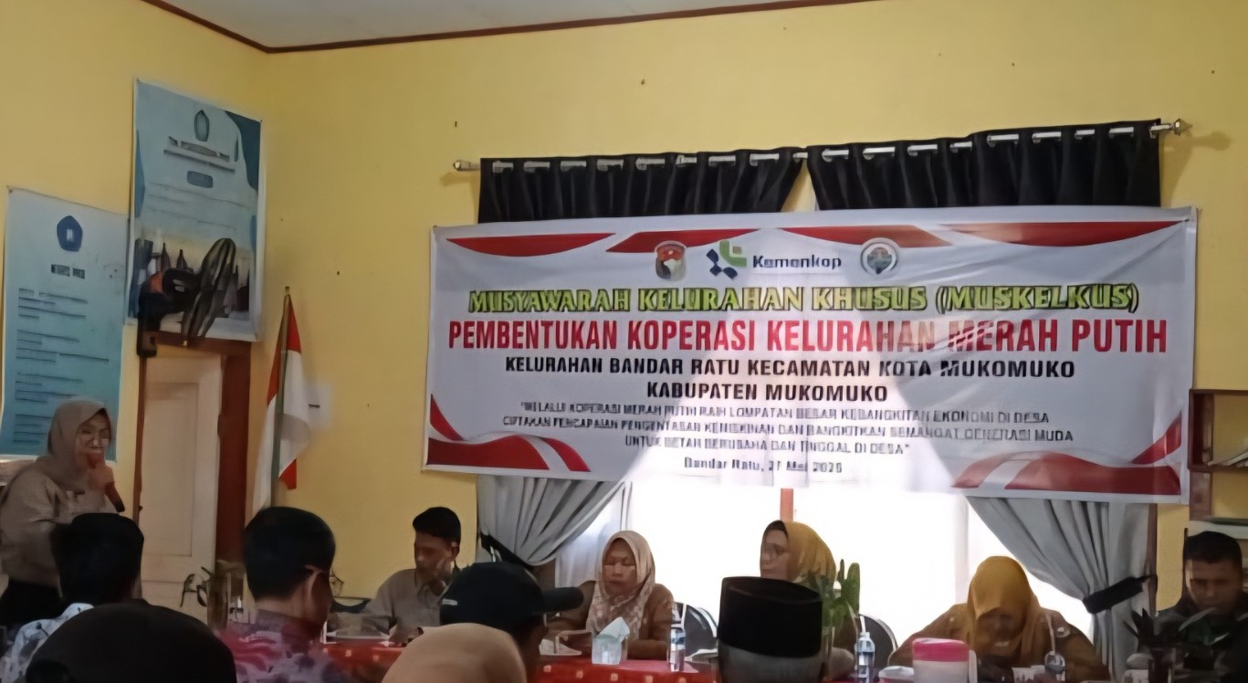 Kopdes Merah Putih Mukomuko, 151 Desa dan Kelurahan Siapkan Kantor dan Gerai
