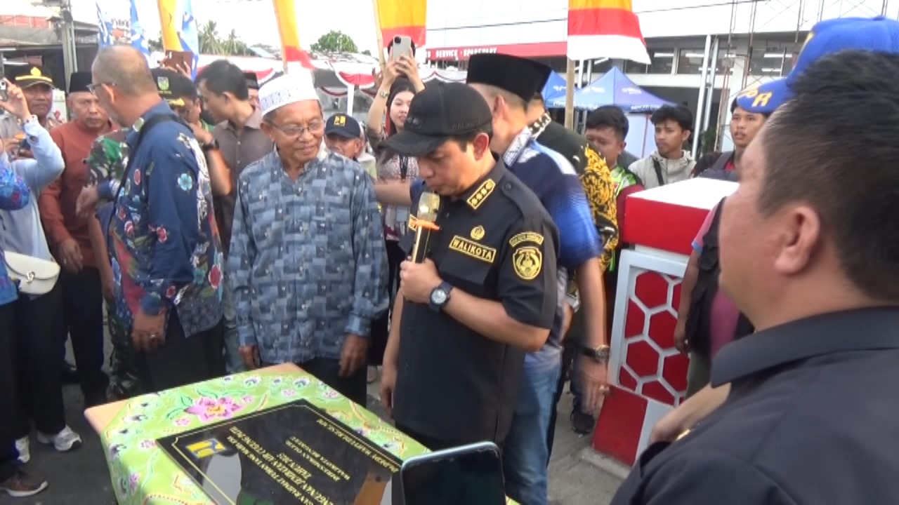 Walikota Resmikan Jembatan Kebun Tebeng, Dinamai Jembatan Air Cugung Patil
