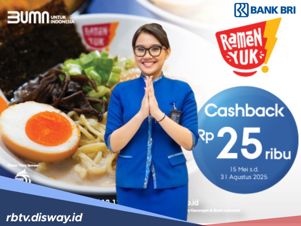 BRI Tawarkan Deretan Promo Menarik! Ada Diskon Kuliner, Cashback, hingga Voucher Belanja