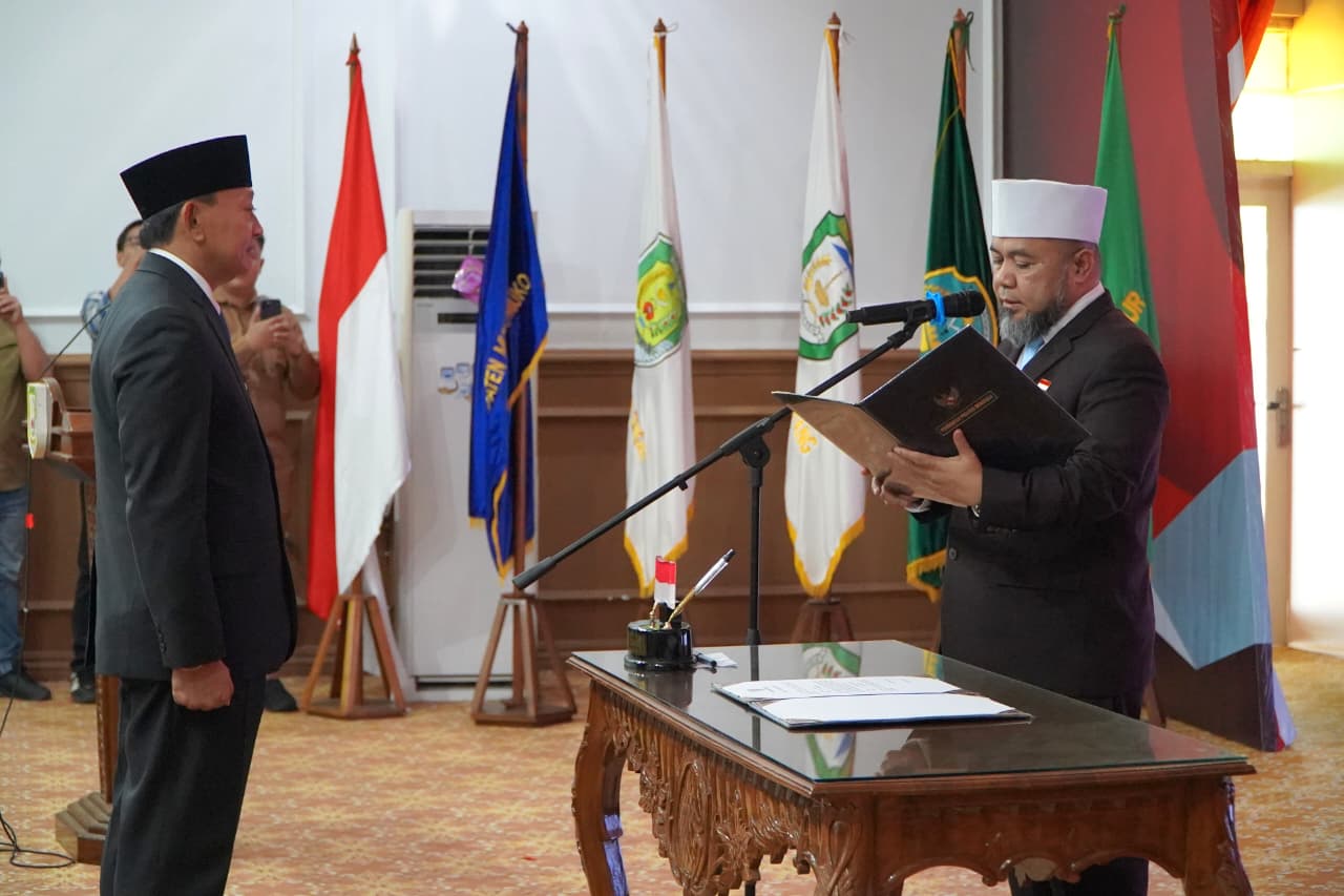 Pesan Gubernur Helmi Hasan di Pengukuhan Kepala BPKP Bengkulu