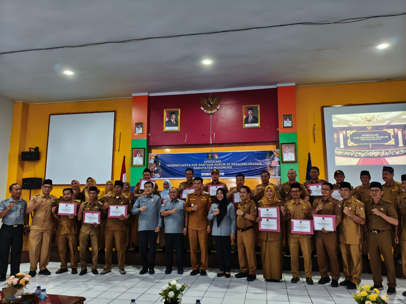 Pemkab Mukomuko Terima Apresiasi atas Terbentuknya 151 Pos Bantuan Hukum di Desa dan Kelurahan