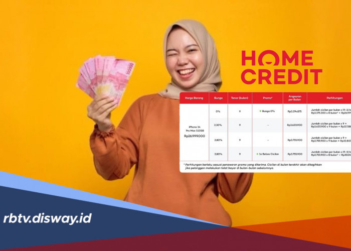 Tabel Angsuran Multiguna Home Credit 2026, Pinjaman hingga Ratusan Juta!