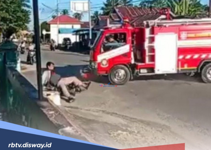 Mobil Damkar Tabrak Pemotor Saat ke TKP Kebakaran, Korban Ternyata Seorang Polisi