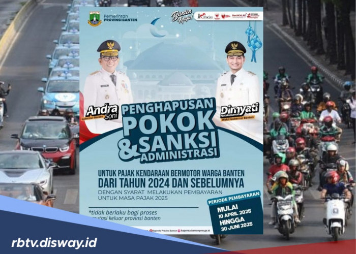 Kado Lebaran dari Pemprov Banten untuk Warganya, Bebaskan Tunggakan Pajak Kendaraan