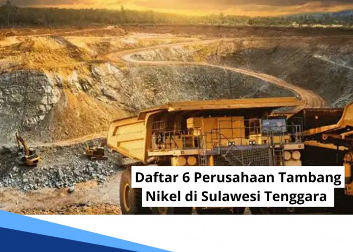 Daftar 6 Perusahaan Tambang Nikel di Sulawesi Tenggara yang Hasilkan Banyak Cadangan Harta Karun