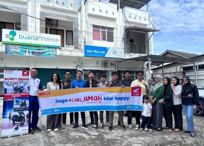 #Cari_Aman Dalam Berkendara, Astra Motor Bengkulu Edukasi Safety Riding Karyawan TAF Bengkulu